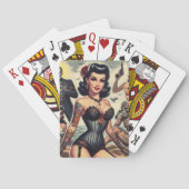 Retro Summer Gothic Button-up Spielkarten (Rückseite)