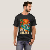 Retro Summer ‘life is a beach” Shirt (Vorne ganz)
