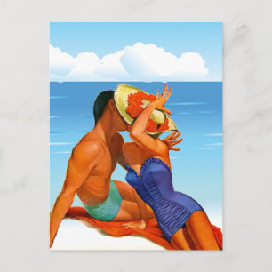 Retro Summer Lovers Postkarte