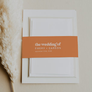 Retro Summer Orange the Wedding of Bly Band