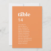 Retro Summer | Orangefarbene Seekartenkarte (Vorderseite)