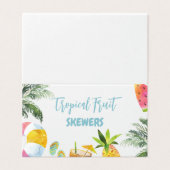 Retro Summer Party Food Labels (Außenseite Aufgefaltet)