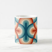 Retro Summer Rainbow Strips Muster Kaffeetasse (Mittel)