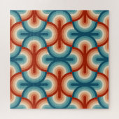 Retro Summer Rainbow Strips Muster Puzzle (Horizontal)