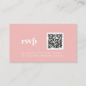 Retro Summer | Rosa QR-UAWG Begleitkarte (Vorderseite)