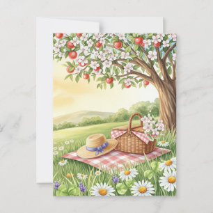 Retro Summer Solstice Postkarte