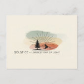 Retro Summer Solstice Postkarte (Vorderseite)