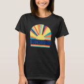 Retro Summer Sunshine Positives Camping Hiki T-Shirt (Vorderseite)