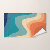 Retro Summer Swirl Wave #1 #minimal #decor #art Badhandtuch Set (Handtuch)