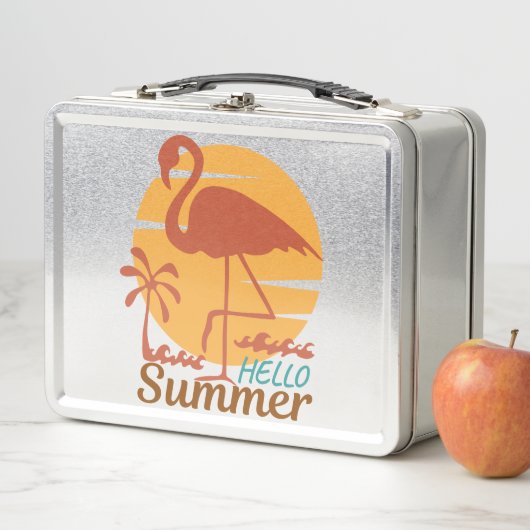 Retro Summer T - Shirt 70er- 90er Metall Brotdose (Beispiel)