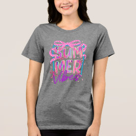 Retro Summer Vibes Coquette Tri-Blend Shirt