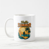 Retro Summer Vibes - Das Leben am Strand ist besse Kaffeetasse (Links)