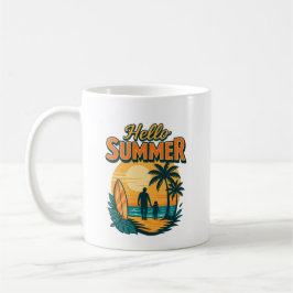 Retro Summer Vibes - Das Leben am Strand ist besse Kaffeetasse