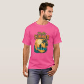 Retro Summer Vibes - Das Leben am Strand ist besse T-Shirt (Vorne ganz)
