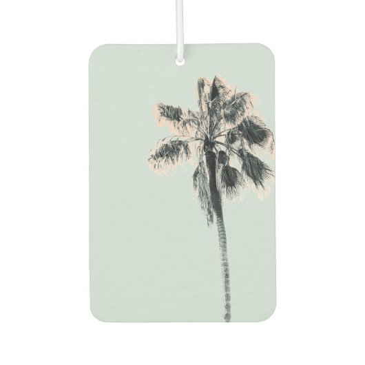 Retro Summer Vibes Palm Tree Autolufterfrischer (Vorderseite)