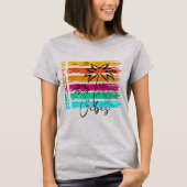 Retro Summer Vibes Palm Tree Graphic T-Shirt (Vorderseite)