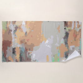 Retro Summer vibes staubige orange,taub,erthy Strandtuch