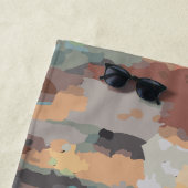 Retro Summer vibes staubige orange,taub,erthy Strandtuch (Beispiel)