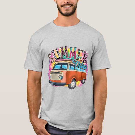 Retro Summer Vibes T - Shirt (Vorderseite)