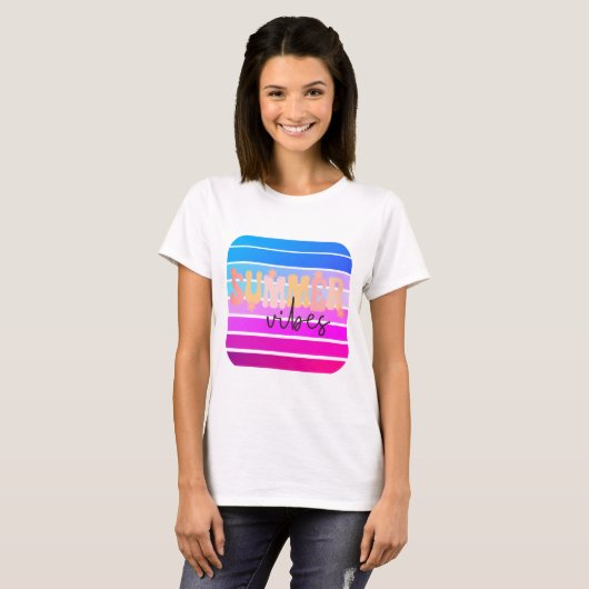 Retro Summer Vibes T-Shirt (Vorne ganz)