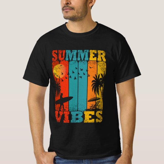 Retro Summer Vibes T - Shirt (Vorderseite)