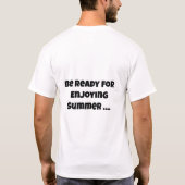 Retro Summer Vibes T-Shirt - Palm Tree Sunset Beac (Rückseite)