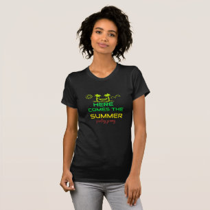 Retro Summer Vibes T - Shirt Palm Trees