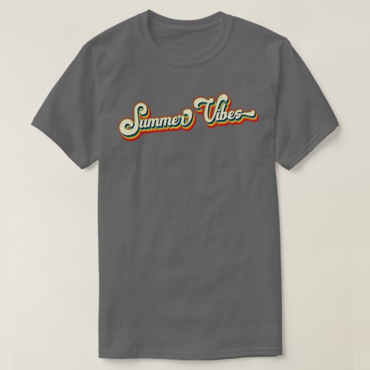 Retro Summer Vibes Vacation T-Shirt (Design vorne)