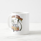 "Retro Summer Vibes Van Design - Perfekt für Stran Kaffeetasse (Vorderseite Links)