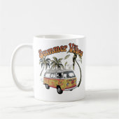 "Retro Summer Vibes Van Design - Perfekt für Stran Kaffeetasse (Links)