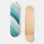 Retro Summer Wave #5 #minimal #decor #art Skateboard (Vorderseite)