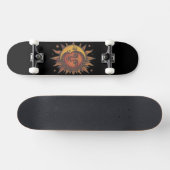 Retro Sun and Moon Unisex Skateboard (Horizontal)