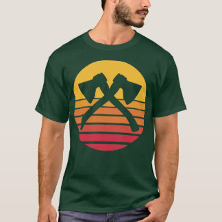 Retro Sun Ax Throwing T-Shirt