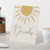 Retro Sun Baby Duschtränke Sockelschild (In SItu)