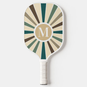 Retro Sun Brown Fir Tree Erste Weihnachten Verhe Pickleball Schläger