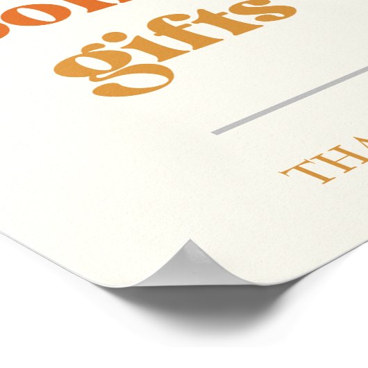 Retro Sun Bücher & Geschenke Zeichen, Boho Sun Ges Poster (Ecke)