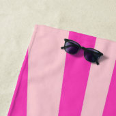 Retro Sun Burst Sunset Sunrise Hot Pink Ombre Strandtuch (Beispiel)