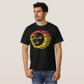 Retro Sun Face Art T-Shirt (Vorne ganz)