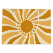 Retro Sun Geschenktasche Große Geschenktüte (Rückseite)