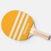Retro Sun Kissed Three Across Striping with Name Tischtennis Schläger (Seitenansicht)