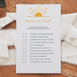 Retro Sun Mama oder Vater Baby Shooting Game