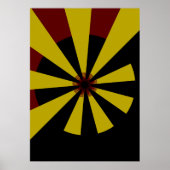 Retro Sun Mid Century Abstract Art Poster (Vorne)