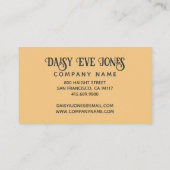 Retro Sun Moon Stars Visitenkarte (Rückseite)