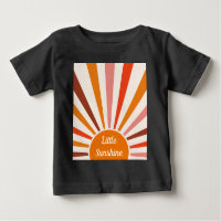 Retro Sun Rays Burset Orange Yellow Red