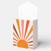 Retro Sun Rays Burset Orange Yellow Red Geschenkschachtel (Geöffnet)