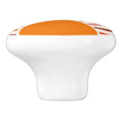 Retro Sun Rays Burset Orange Yellow Red Keramikknauf (Seitenansicht)