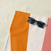 Retro Sun Rays Burset Orange Yellow Red Strandtuch (Beispiel)