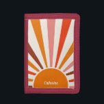 Retro Sun Rays Burst Sunset Orange Mitte Jahrhunde Tri-fold Geldbeutel<br><div class="desc">Die Retro-Sonne brach in warmen Rosa-,  Braun- und Orangetönen aus. Retro moderne orangefarbene Sonnenstrahlen,  Morgensonne geometrische abstrakte Kunst.</div>