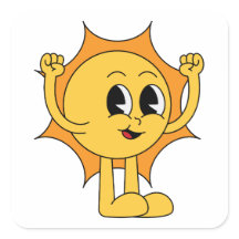 Retro Sun Smiley