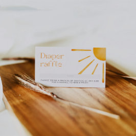 Retro Sun Sommer Windwascher Raffle Begleitkarte